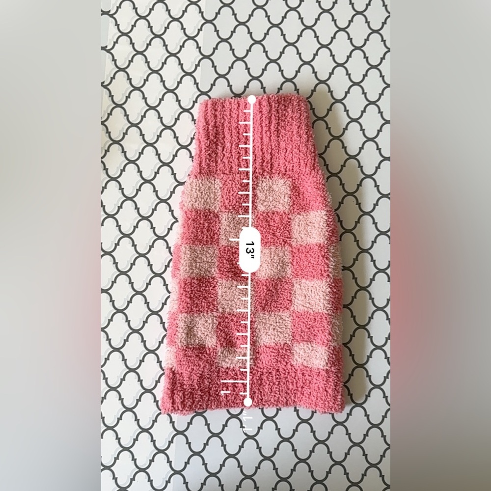 Pink dog Checkered Knit Sweater - Picture 2 of 3